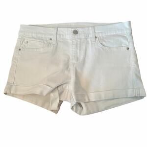 Joe's Jeans White Cuffed Shorts